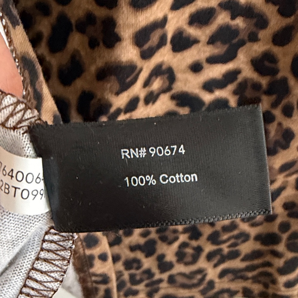 Boston Proper Leopard Print Short Sleeve Dress - Picture 4 of 6